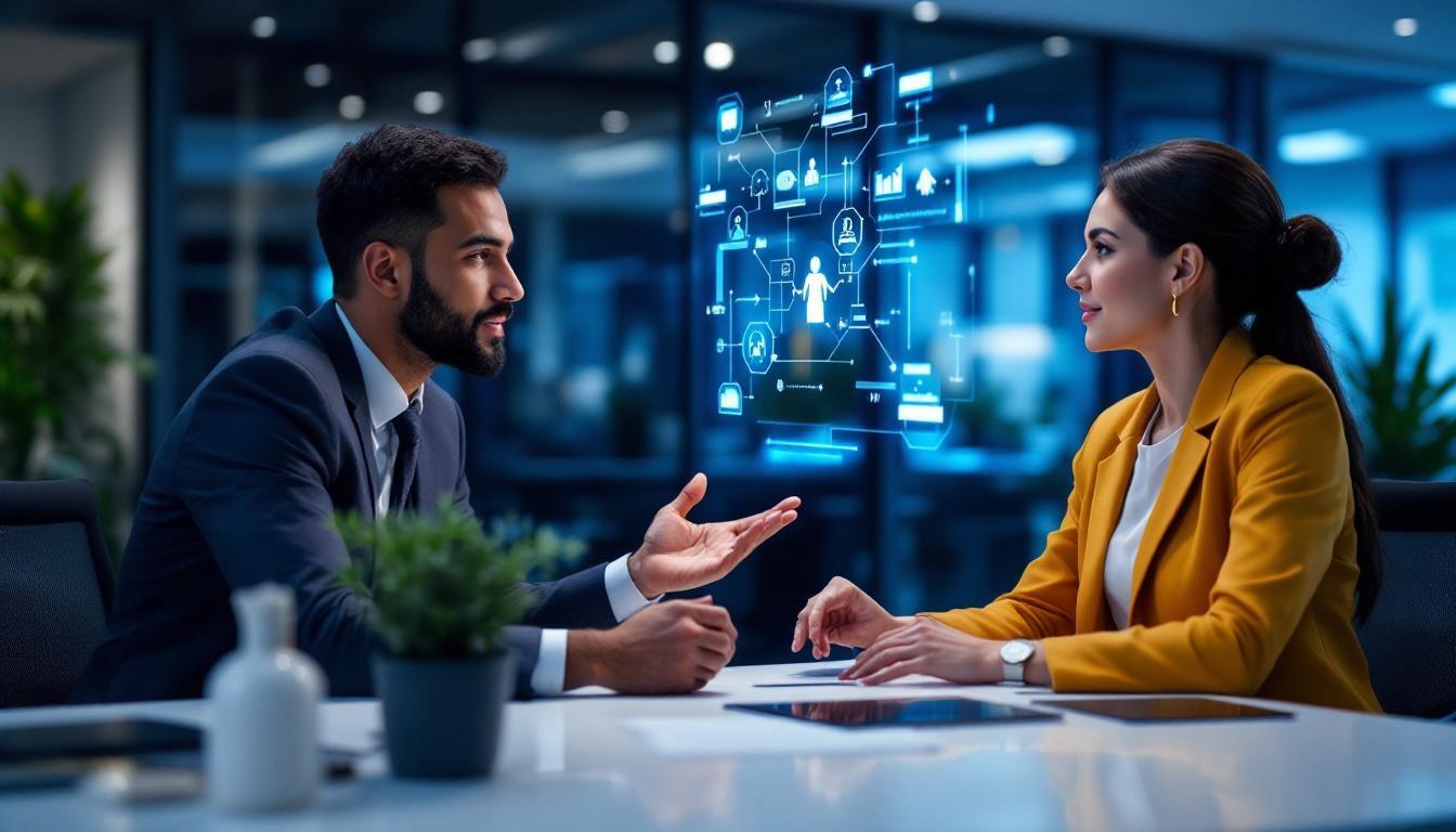AI consultant working with business